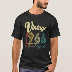 Vintag 1966 56. Geburtstag 56 Jahre altes Geschenk T-Shirt