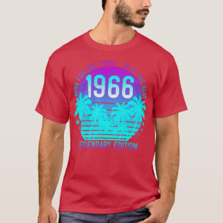 Vintag 1966 Geburtstag 55. Ästhetische Sonnenunter T-Shirt