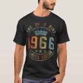 Vintag 1966 Limited Edition 57. Geburtstag T-Shirt (Vorderseite)