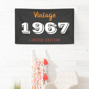 Vintag 1967 Geburtstag - 59. Geburtstagsparty-Deko Banner