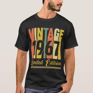 Vintag 1967 Limited Edition Retro Birthday T-Shirt