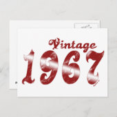 Vintag 1967 Postkarte (Vorne/Hinten)