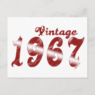 Vintag 1967 Postkarte