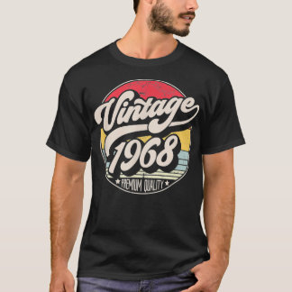 Vintag 1968 53. Geburtstag, Retro Sunset Style Des T-Shirt