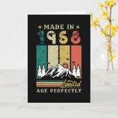 Vintag 1968 Geburtstag Karte (Gelbe Blume)