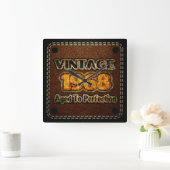 Vintag 1968 - Volljährig Quadratische Wanduhr (Zuhause)