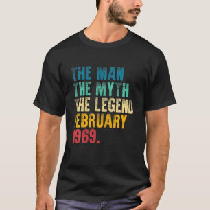 Vintag 1969 Man Myth Legend 52Nd Bday Geschenkredi T-Shirt