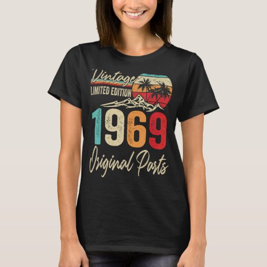 Vintag 1969 Originalteile 53. Geburtstag T-Shirt (Vorderseite)