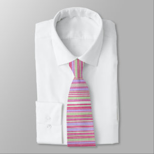 Vintag 1970 Fett Stripe Satin Necktie Krawatte
