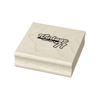 Vintag 1971 50. Geburtstag März Gummistempel