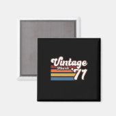 Vintag 1971 50. Geburtstag März Magnet (Vorderseite/Rückseite)