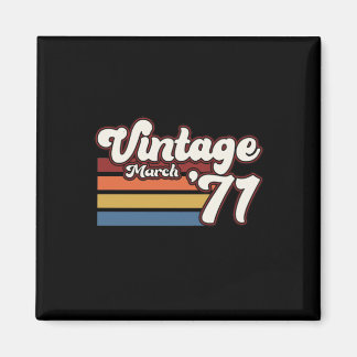 Vintag 1971 50. Geburtstag März Magnet
