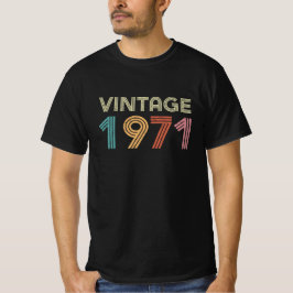Vintag 1971 Geburtstag der Männer T-Shirt