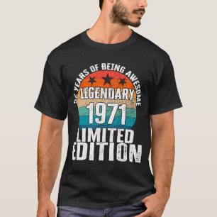 Vintag 1971 Legendary Limited Edition 52 Jahre alt T-Shirt