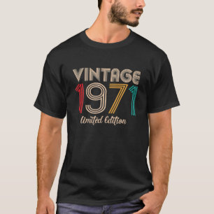 Vintag 1971 Limited Edition 51. Geburtstag 51 T-Shirt