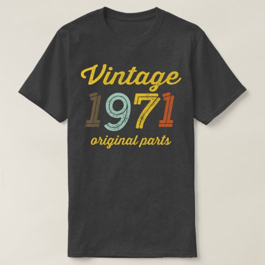 Vintag 1971 Originalteile T-Shirt (Design vorne)
