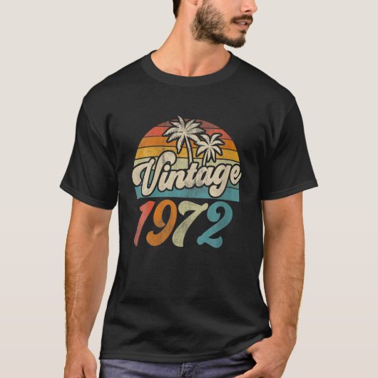 Vintag 1972, 1972 52 Jahre T-Shirt (Vorderseite)