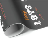 Vintag 1972 Limited Edition - 54. Geburtstag Geschenkpapier (Rolleneckpunkt)