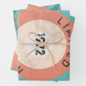 Vintag 1972 limitierte Auflage 50. Geburtstag Geschenkpapier Set (Beispiel)