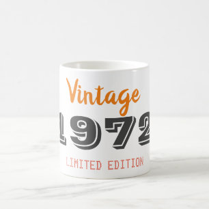 Vintag 1972 limitierte Auflage 50. Geburtstagsgesc Kaffeetasse