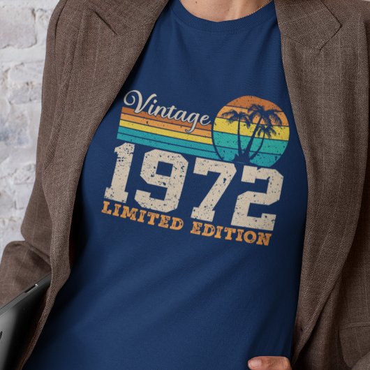 Vintag 1972 Retro-Geburtstagsgeschenk T-Shirt