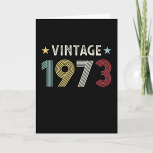 Vintag 1973 50. Geburtstagsgeschenk 50 Jahre alt Karte