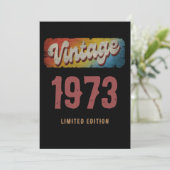 VINTAG 1973 BEGRENZTE EDITION CUSTOMIZE EINLADUNG (Stehend Vorderseite)