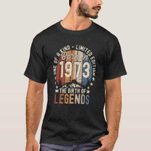 Vintag 1973 Geboren 1973 49. Geburtstag Männer und T-Shirt