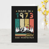 Vintag 1973 Geburtstag Karte (Gelbe Blume)