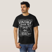Vintag 1973 - Perfekt gealtertes Design T-Shirt (Vorne ganz)