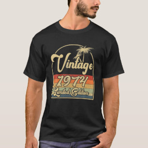 Vintag 1974 48th Birthday Limited Edition 48 Year T-Shirt
