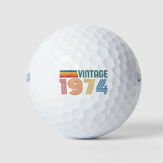 Vintag 1974 50. Geburtstag Golfball (Vorderseite)