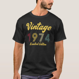 Vintag 1974 50. Geburtstagsgeschenk Männer T-Shirt