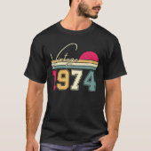 Vintag 1974, 50. Geburtstagsgeschenk T-Shirt (Vorderseite)