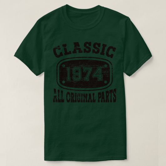 Vintag 1974 Alle Originalteile 1 T-Shirt (Design vorne)