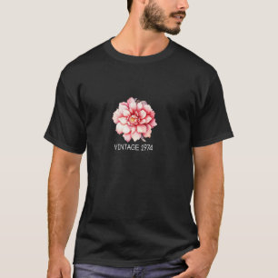 Vintag 1974 Blume Cherry Blossom Art 50 t T-Shirt