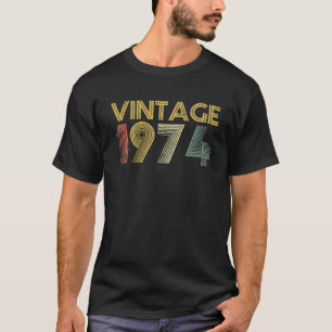 Vintag 1974 Made in 1974 48 th Birthday 48 Year T-Shirt
