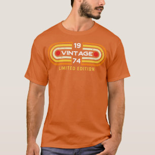 Vintag 1974 Retro-Videospiel-Stil T-Shirt
