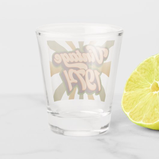 Vintag 1974 Shot Glass Schnapsglas (Rückseite)