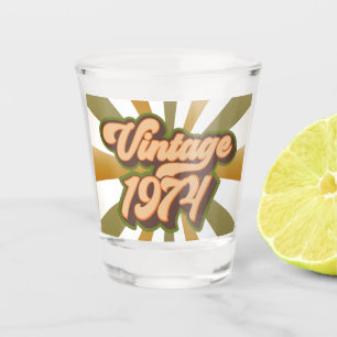 Vintag 1974 Shot Glass Schnapsglas