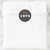 Vintag 1974 Sticker - Limited Edition 52. Geschenk (Tasche)