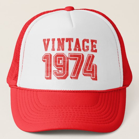 Vintag 1974 Trucker Hat Truckerkappe (Vorderseite)