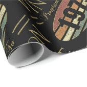 Vintag 1975 50. Geburtstag Geschenkpapier (Rolleneckpunkt)