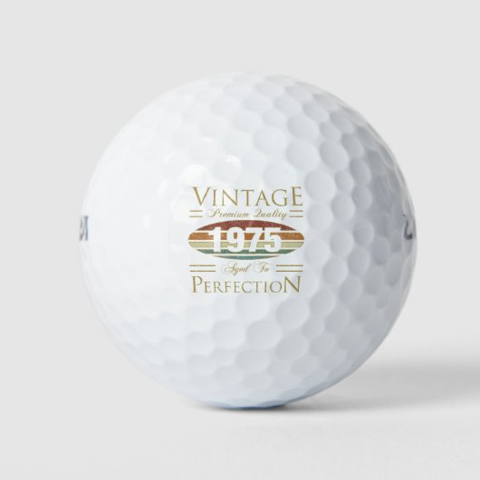 Vintag 1975 50. Geburtstag Golfball (Vorderseite)
