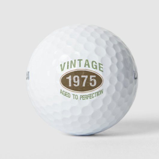 Vintag 1975 50. Geburtstag Golfball (Vorderseite)