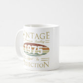 Vintag 1975 50. Geburtstag Kaffeetasse (Vorderseite Links)