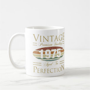 Vintag 1975 50. Geburtstag Kaffeetasse