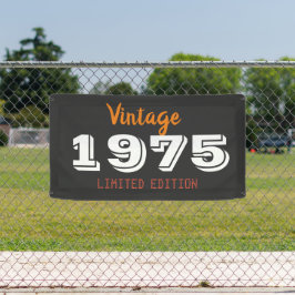 Vintag 1975 50. Geburtstag - Limited Edition Retro Banner