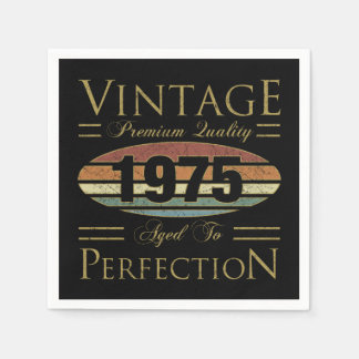 Vintag 1975 50. Geburtstag Serviette