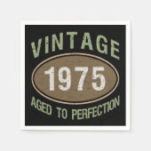Vintag 1975 50. Geburtstag Serviette (Vorderseite)